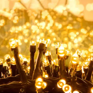 Luci Natale Esterno 25M 1000 Leds, Luci Albero Di Natale Bianco Caldo IP44 - Foto 1 di 15