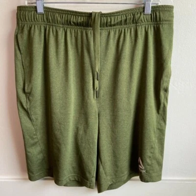 Pantalones cortos deportivos Reebok verde jaspeado talla grande Foto 1 de 4