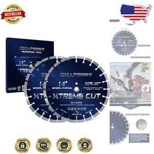 Versatile 14'' Segmented Diamond Blade Set for Fast Concrete and Masonry Cuts - Picture 1 of 7
