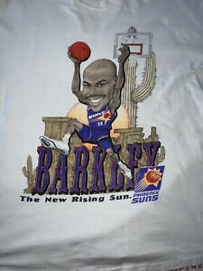 Vintage Charles Barkley Phoenix Suns Shirt Large 90s AAA Caricature Basketball