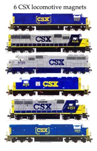 CSX Locomotive 6 magneti Andy Fletcher - Foto 1 di 1