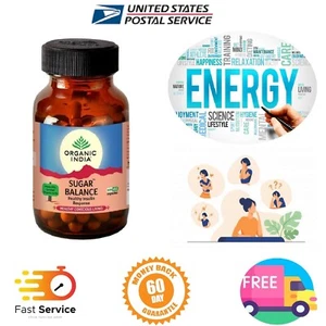 Organic India Sugar Balance Capsule 60 capsules, normalize energy levels - Picture 1 of 2