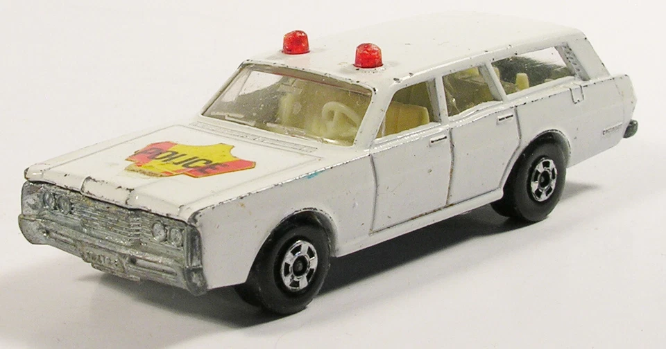 MATCHBOX 55 MERCURY POLICE CAR COMMUTER ESTATE WAGON LESNEY ENGLAND BUR - Image 1 of 1