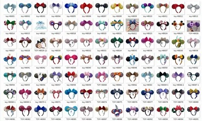 Disney Parks Mickey Minnie Loungefly Sequins Bow Mermaid Ariel Ears Headband - Image 1 of 4