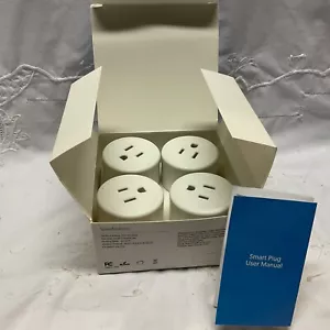 AOYCOCR SMART PLUG 4 PACK BLUETOOTH WiFi SOCKET OUTLET For Home - Picture 1 of 6