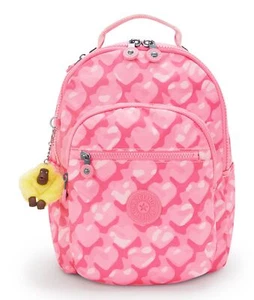 kipling Back To School Print Seoul Backpack Rucksack Rucksack Adorable Hearts - Bild 1 von 5