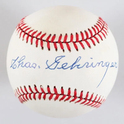 Charlie Gehringer Signed Baseball Tigers - COA JSA - Image 1 of 4