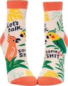 BLUE Q Women's Talk Some Sh$% Ankle Socks - Picture 1 of 1