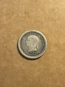 1875 Colombia 5 Centavos PC - Picture 1 of 2