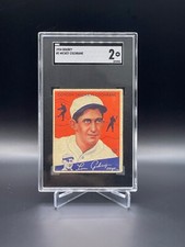 1934 Goudey Mickey Cochrane #2 SGC 2 Good Detroit Tigers