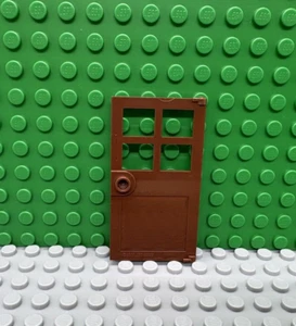 Lego 1 rotbraun 1x4x6 mit 4 Scheiben Einzeltür NEU - Bild 1 von 1