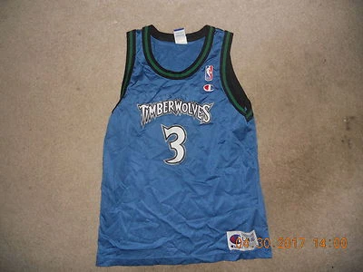 Camiseta de baloncesto Minnesota Timberwolves #3 Stephon Marbury New York Legend Yout Foto 1 de 4