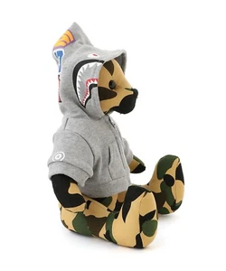 A BATHING APE BAPE 1ST CAMO BEAR PLUSH DOLL 35CM H10.4'×W9.8'×D7.8' JAPAN - Picture 1 of 15