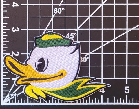 University of Oregon Mascot The Duck 4.5" Iron On Embroidered Patch ~FREE MAIL! Cover
