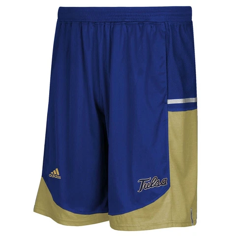 Tulsa Golden Hurricane  Adidas NCAA Mens Blue Climalite  Basketball Shorts Cover