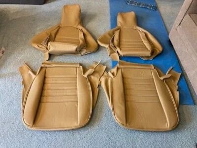 PORSCHE 911 951 964 968 85-94 UPHOLSTERY SEAT KIT SET LEATHER SAVANNA BEIGE NEW - Image 1 of 4