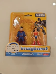 DC Super Friends 2014 Fisher-Price Imaginext Superman and Wonder Woman - Picture 1 of 3