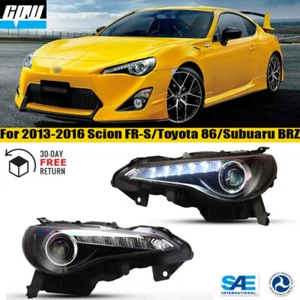 For 2013-2016 Toyota 86 Subaru BRZ Scion FR-S LED DRL Projector Headlights L+R - Picture 1 of 9