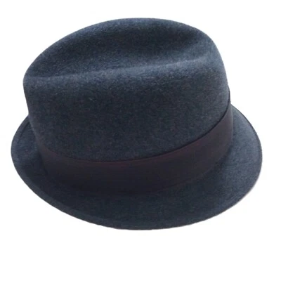 Vintage Biltmore Beaver Blend Men's Felt Fedora Hat Dark Gray Classic Dress Hat - Image 1 of 4