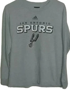 ¡Camisa gráfica manga larga con logotipo del equipo de los San Antonio Spurs de la NBA de Adidas! Juventud... - Imagen 1 de 4