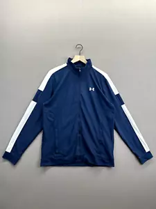 Under Armour Mens Blue Jacket Twister Fitted Long Sleeve Mock Neck Size NWT L - Picture 1 of 13