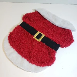 Medium Pet Santa Claus Costume Coat for Dogs / Cats Holiday Outfit, Gently Used - Picture 1 of 7
