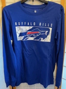 Maglietta Buffalo Bills Donna Team Apparel XXL Maniche Lunghe - Blu - Nuova - Foto 1 di 4