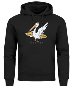 Hoodie Herren Pelikan Print Surfer Surfboard Kapuzen-Pullover Männer Fashion - Bild 1 von 7