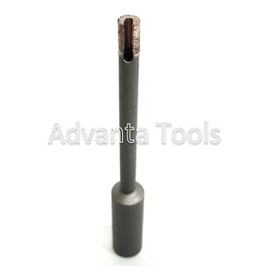 Punte bagnate anticorroianti 3/16" per foratura granito marmo porcellana con gambo 3/8" - Foto 1 di 5