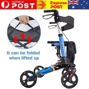 Walking Frame Lightweight Compact Foldable Rollator Mobility Walker Euro Style - Picture 1 of 16