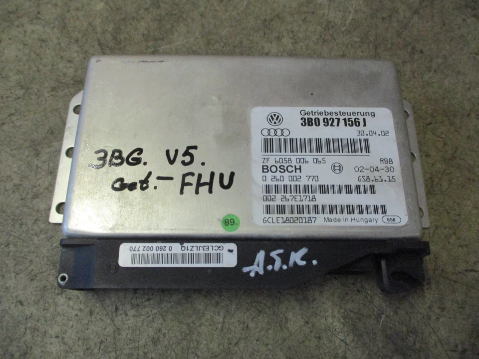 Getriebesteuerung Audi A4 A6 VW Passat 3B 3BG Steuergerät Getriebe 3B0927156J - Immagine 1 di 4