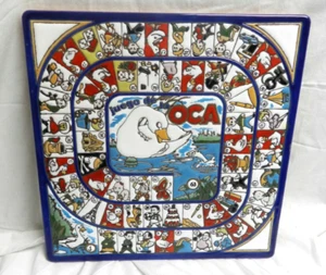11 1/2" x 11 1/2" große Kunstfliese. Juego de la Oca. made in Span Brettspiel. - Bild 1 von 12