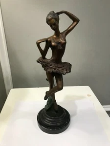 Fayral Art Deco Bronze Ballerina 12 1/2" Statue!!! - Bild 1 von 10