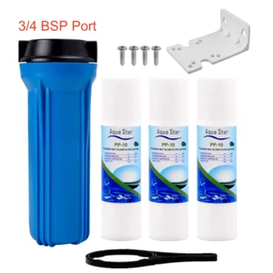 Whole House Water Filter System For Water Tank 3/4" BSP Port + 3 cartridges - Picture 1 of 1