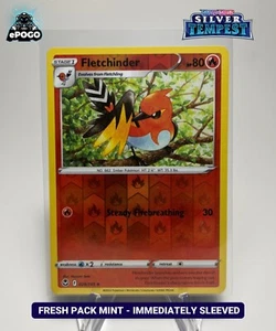 Fletchinder 028/195 Reverse Holo Pokemon TCG: Silver Tempest MINT SHIPPED TODAY - Picture 1 of 2