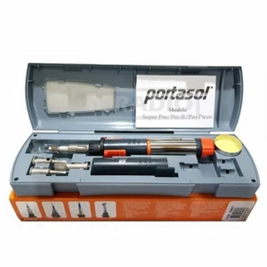 Portasol Super Pro 125 kit Gas Soldering Tool Kit, 4 Tips and Sturdy Case - Picture 1 of 3
