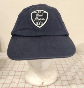 VTG Brooks Brothers Red Fleece NYC Cap Hat Blue Sz Large - XL Strapback Patch - Picture 1 of 7
