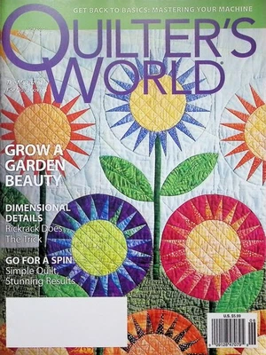 Quilter's World Magazine June 2010 Garden Beauty Quilt - Image 1 of 4