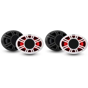 Kicker (2) 48KMXL69 6x9" 4-Ohm RGB-LED KMXL Horn-Loaded Marine Coaxial Speake... - Picture 1 of 4