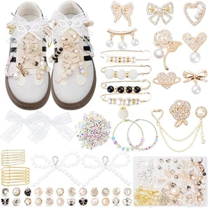 RQAYE 410Pcs Shoe Charms for Sneakers,Junk Socks Charms Kit with Letter Beads, - Picture 1 of 7