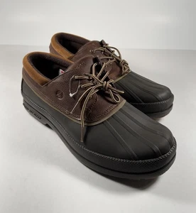 SPERRY Coldbay 3 Ojos Cuero Aislante Pato Bota Zapatos Marrón Para Hombres 13 *NUEVO* $130 - Imagen 1 de 9