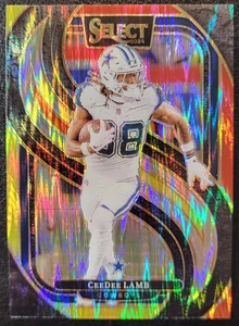 CEE DEE LAMB 2024 Select Premier Level RED/YELLOW SHOCK PRIZM #135 COWBOYS - Bild 1 von 2