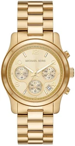 Michael Kors Runway Chronograph Gold-Tone Ladies Watch - Picture 1 of 2