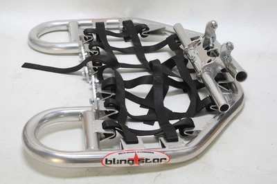 HONDA TRX 450R NERF BARS BLINGSTAR 04-05 NEW BLACK NETS ALUMINUM - Image 1 of 4
