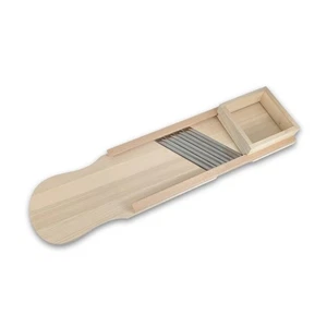 XXL Krauthobel 4 Edelstahlmesser mit Schublade 90X24 cm Krautschneider Holz - Bild 1 von 5