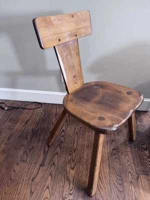 Silla de arce Mcm de mediados de siglo creación colonial Cushman años 40 de colección Foto 1 de 4