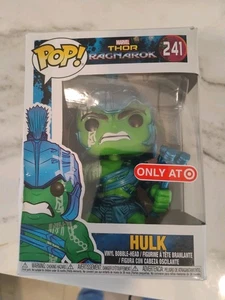 Funko POP! Marvel Thor Ragnarok Hulk #241 Target Exclusive Blue Neon Gladiator - Picture 1 of 3