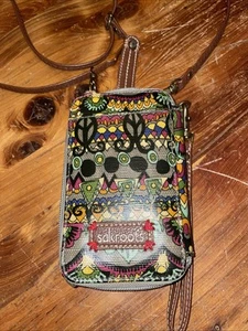 Sakroots Multicolor Printed Crossbody Bag with Zipper Pocket - Picture 1 of 10