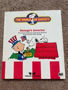 1986 Worlds of Wonder Snoopy's America Book Folk Songs John Henry, Dixie, Smokey - Picture 1 of 11