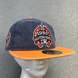 Houston Astros Hat Cap Snapback New Era Golfer Blue Dyed 86 All Star Game Retro - Picture 1 of 14